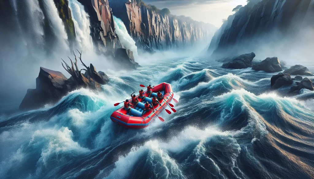 Rafting auf dem Zambezi-Fluss (Simbabwe)