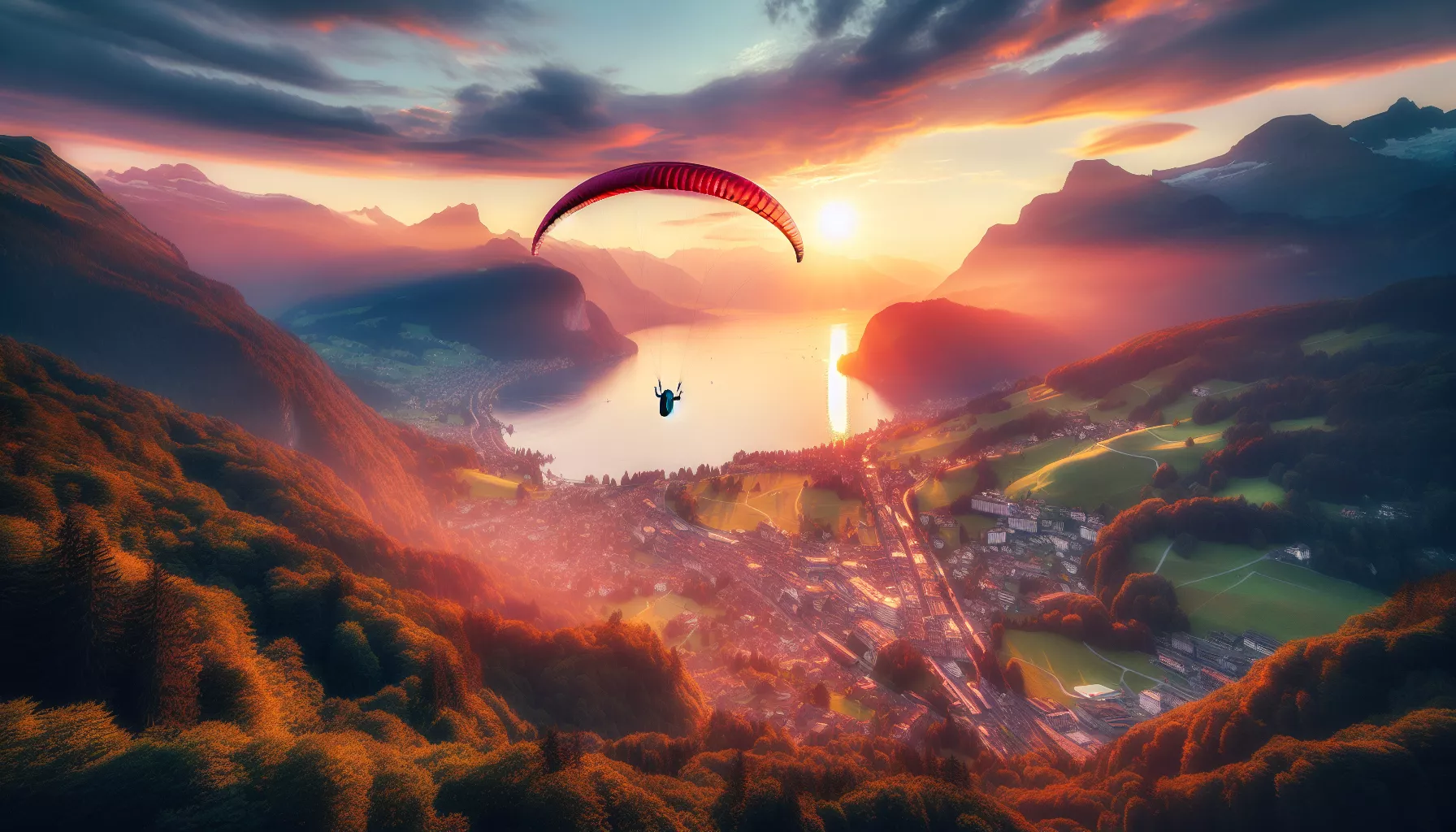 Paragliding in Interlaken (Schweiz)