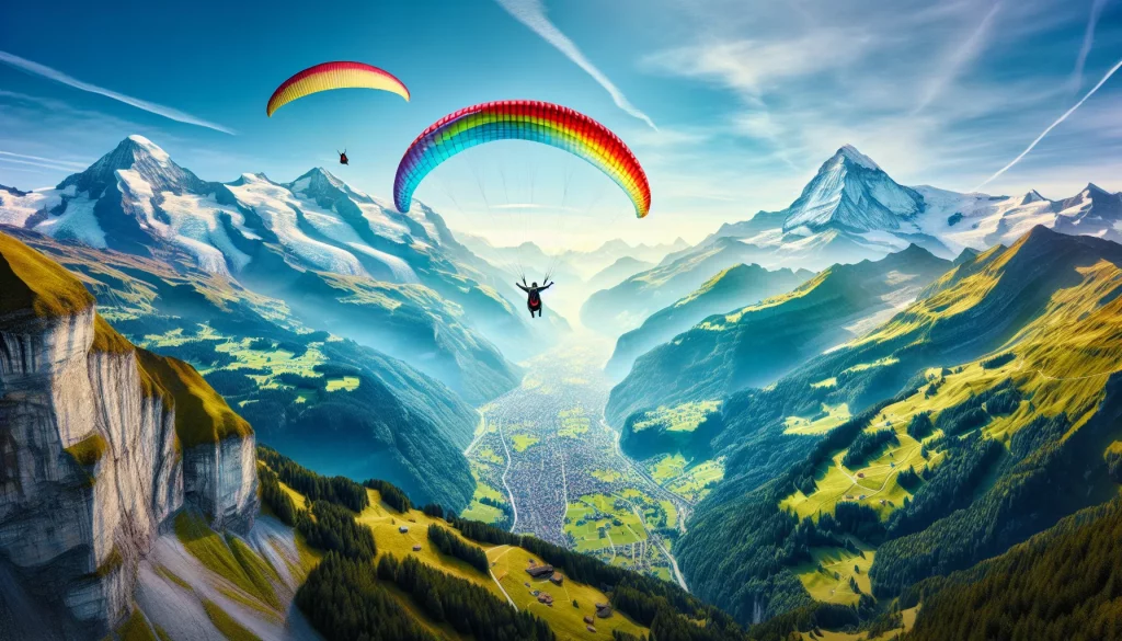 Paragliding in Interlaken (Schweiz)