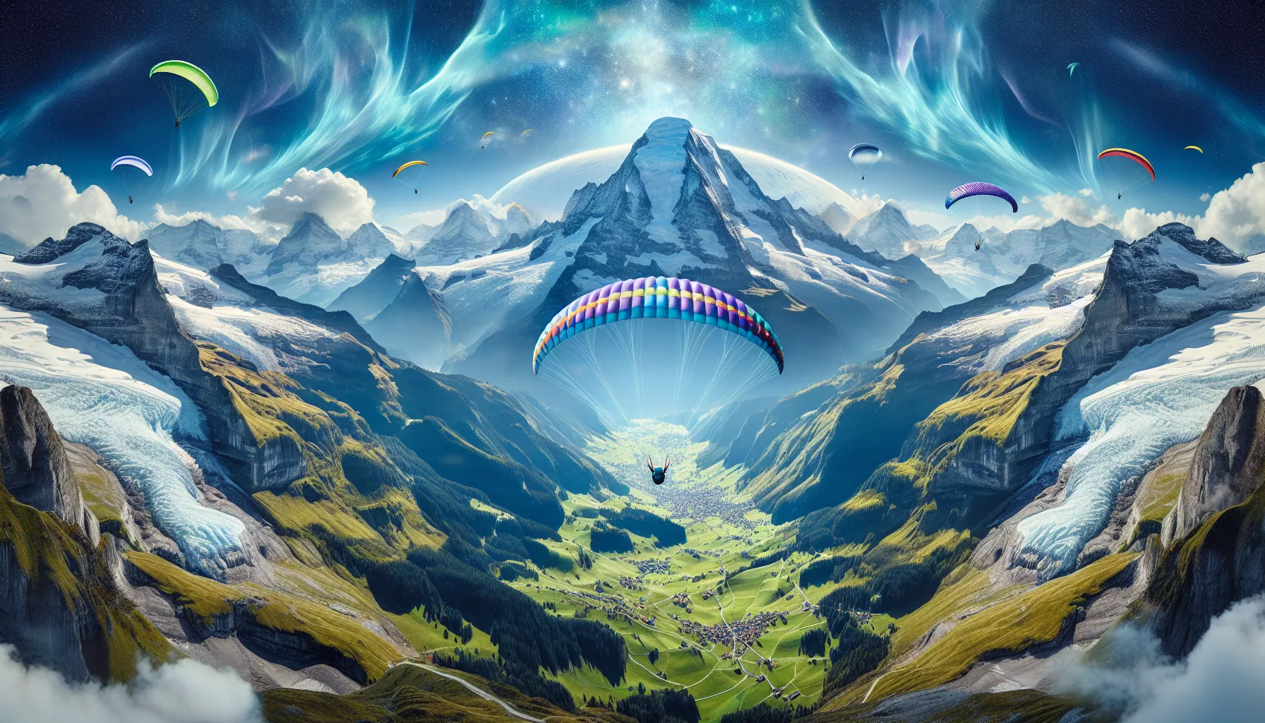 Paragliding in Interlaken (Schweiz)