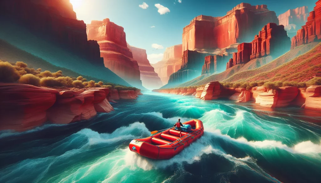 Wildwasser-Rafting auf dem Colorado River (USA)