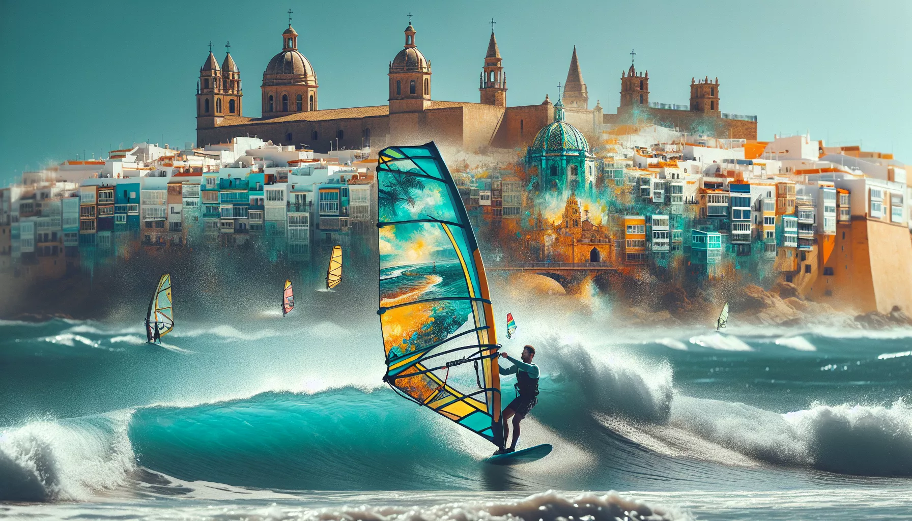 Windsurfen in Tarifa (Spanien)