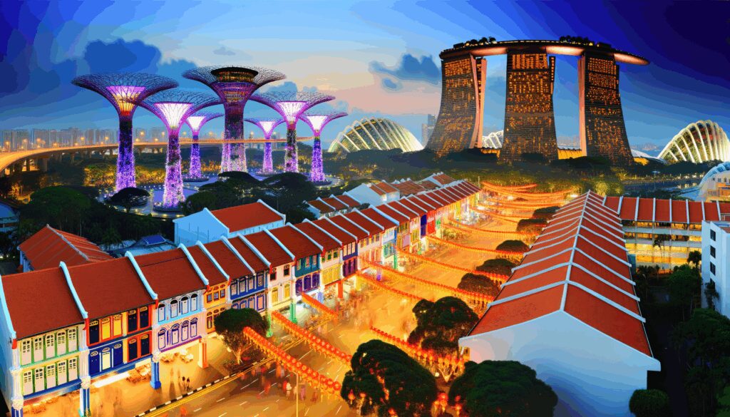 Entdecken Sie Singapur mit unserem umfassenden Reiseguide. Erfahren Sie mehr über Sehenswürdigkeiten, kulturelle Veranstaltungen und praktische Reisetipps.