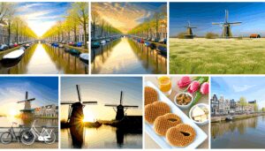 Entdecken Sie die Highlights der Niederlande in fünf Tagen. Von Amsterdams Museen über Utrechts Grachten bis zu Scheveningens Küste. Erleben Sie Kunst, Natur und lokale Spezialitäten.
