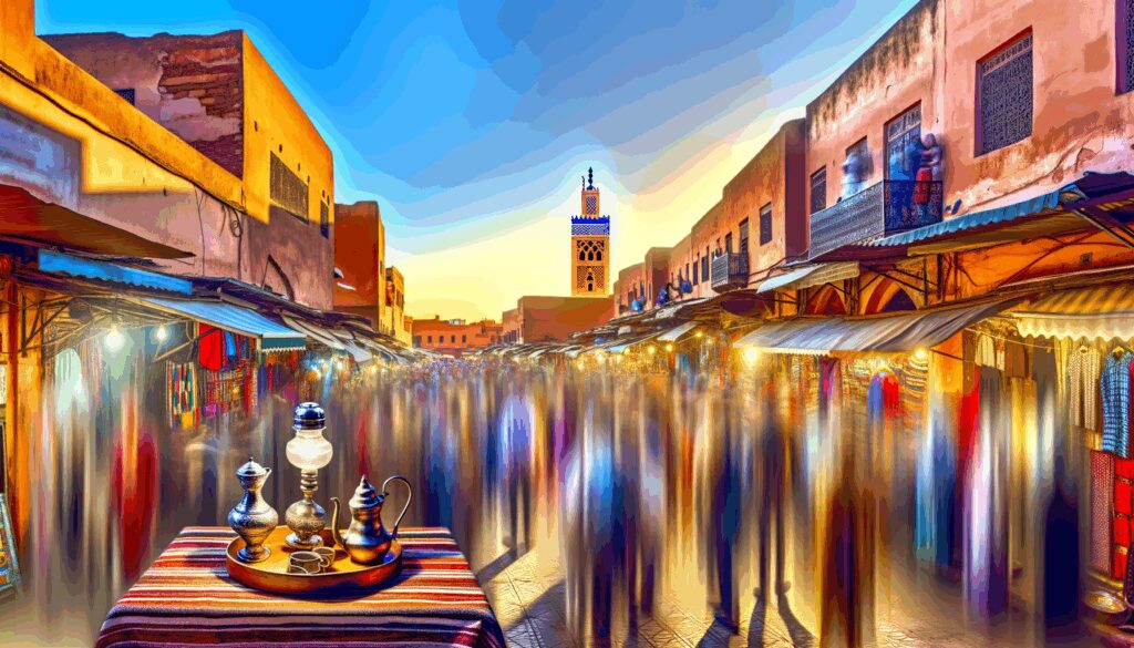 Erleben Sie Marrakesch in drei Tagen: Entdecken Sie die Medina, den Jardin Majorelle, die Koutoubia-Moschee und genießen Sie die lokale Kultur und Küche.