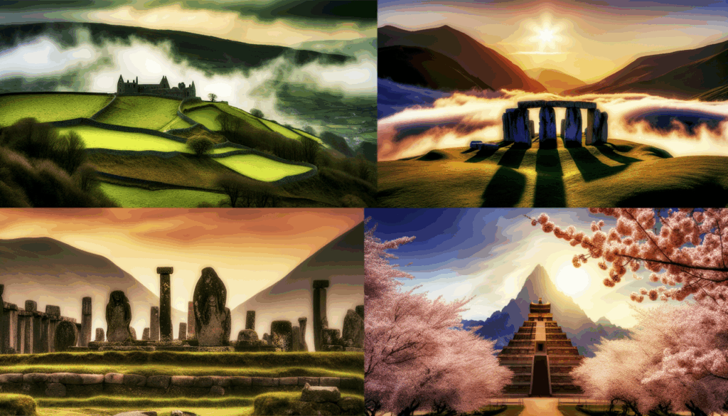 Entdecken Sie die mythischen Länder Irland, Griechenland, Japan und Peru. Erleben Sie lebendige Geschichten, kulturelle Einblicke und kulinarische Highlights.