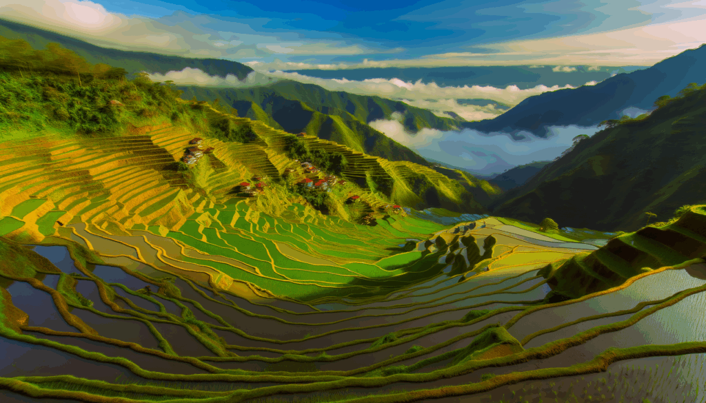 Entdecken Sie die Banaue-Reisterrassen auf den Philippinen, ein Meisterwerk der Ifugao-Kultur. Erfahren Sie mehr über die Geschichte, Anreise und kulturelle Erlebnisse.