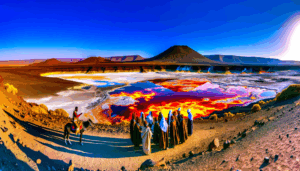 Erleben Sie die Danakil-Senke in Äthiopien mit ihren aktiven Vulkanen, farbenfrohen Salzseen und der Kultur der Afar. Tipps zur Reiseplanung und Sicherheit.