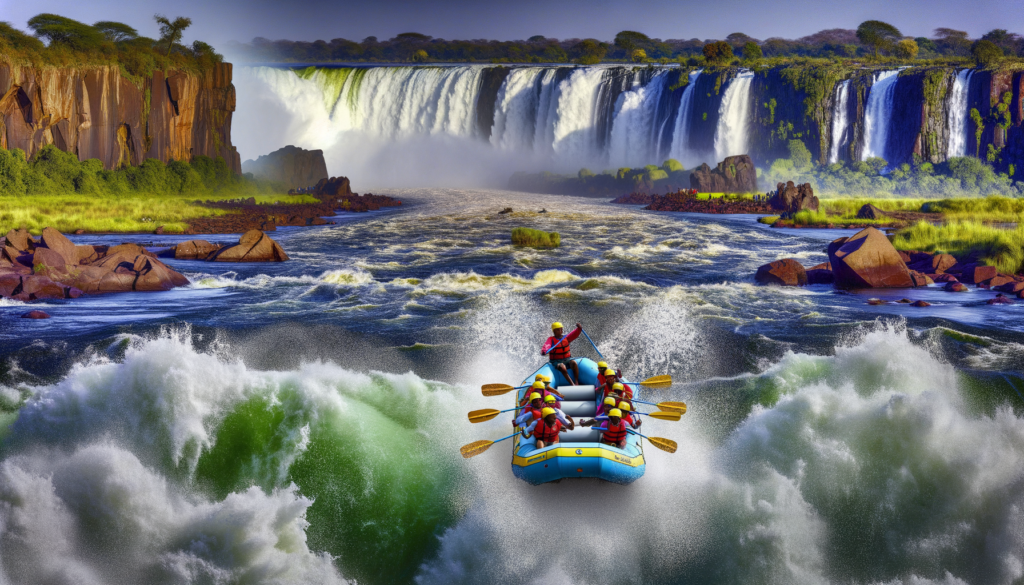 Rafting auf dem Zambezi-Fluss: Abenteuer und Naturerlebnis in Simbabwe 1 Erleben Sie das ultimative Rafting-Abenteuer auf dem Zambezi-Fluss in Simbabwe. Entdecken Sie die besten Routen, Preise und Sicherheitsvorkehrungen für ein unvergessliches Erlebnis.