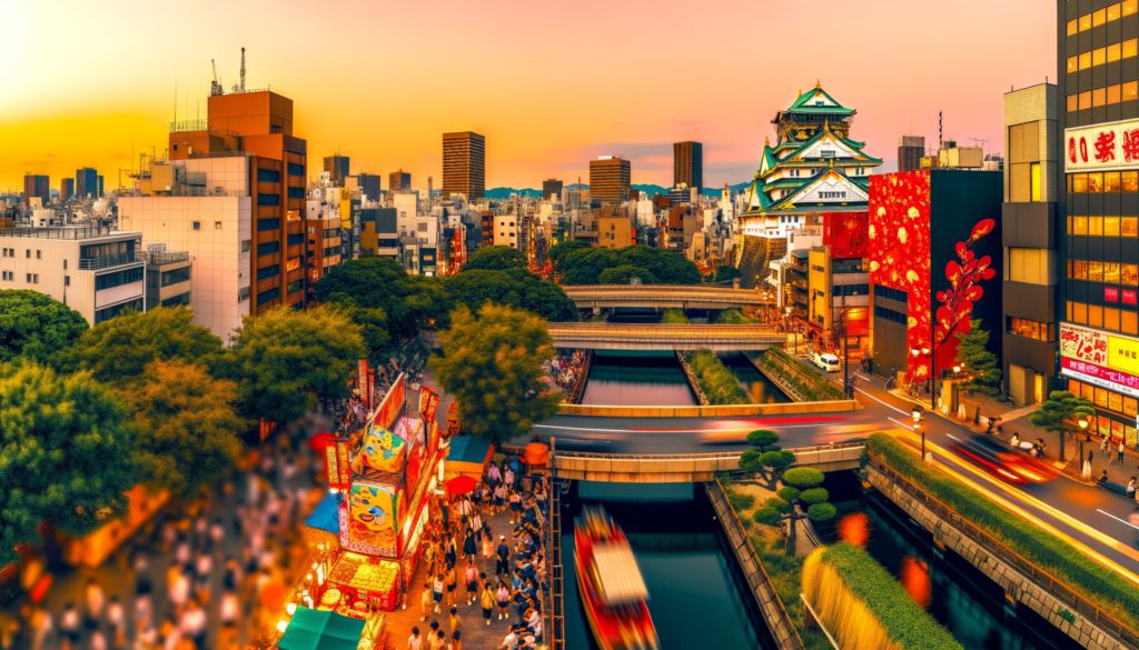 Osaka Reise: Kultur, Kulinarik und Sehenswürdigkeiten entdecken 1 Erleben Sie Osaka, das kulturelle und kulinarische Herz Japans. Entdecken Sie Sehenswürdigkeiten wie das Osaka Schloss und genießen Sie lokale Spezialitäten in Dotonbori.