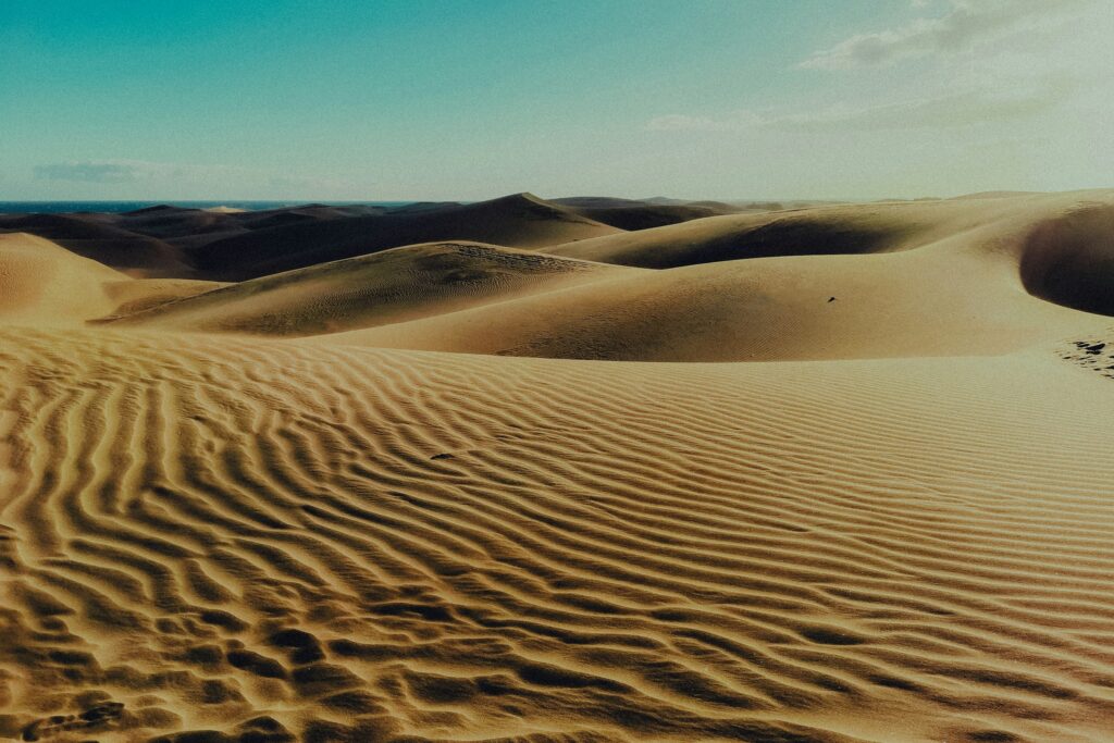 Sanddünen von Maspalomas im Süden von Gran Canaria